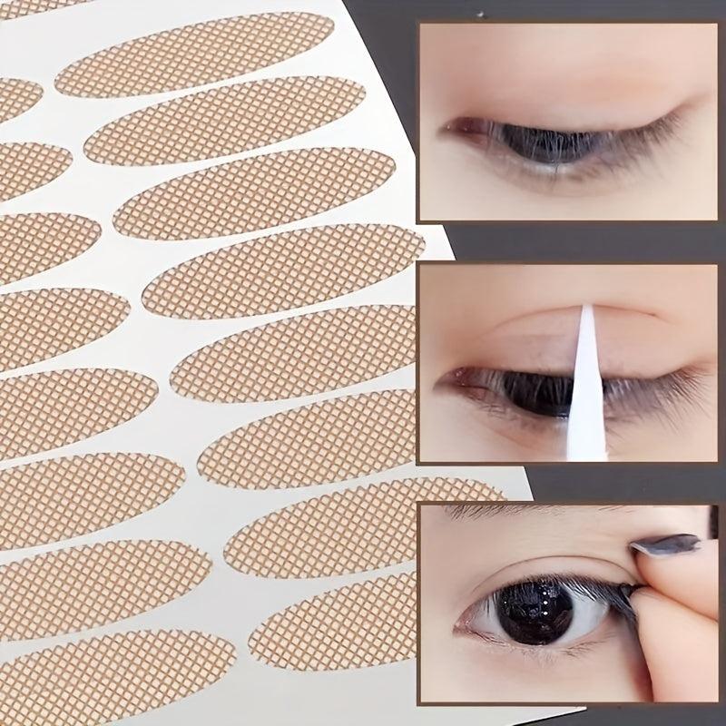 Invisible Double Eyelid Stickers 20 Sheets Transparent Lace S