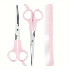3pcs Hair Scissors Kit 17 02cm - Hair Thinning, Cutting, Styling - Men, Women