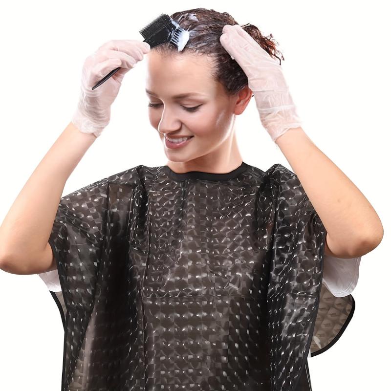 Professional Waterproof Hair Dye Cape for Home Barber Shop Grooming