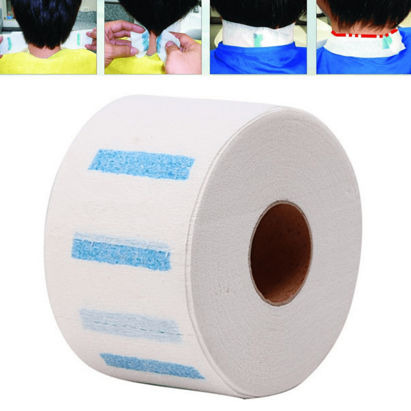 5pcs Salon Neck Ruffle Roll for Hair Cutting Disposable and Reusable Collar