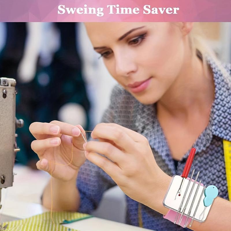 Silicone Magnetic Pin Cushion Wrist Holder Bracelet for Sewing