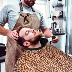 Leopard Print Barber Cape for Salon Haircuts