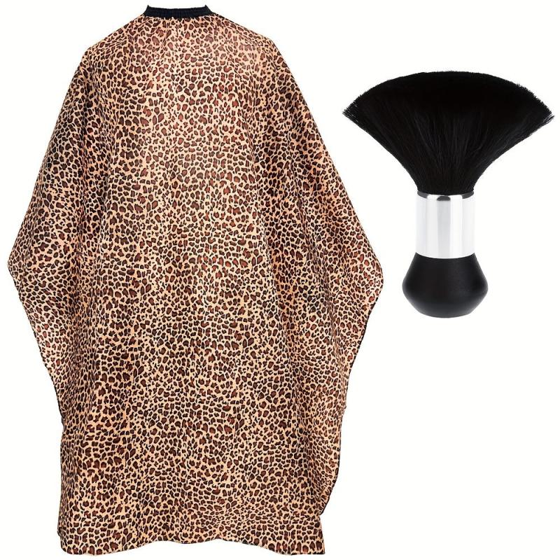 Leopard Print Barber Cape for Salon Haircuts