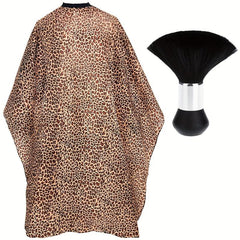 Leopard Print Barber Cape for Salon Haircuts
