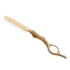 Golden Thinning Razors With Blade Professional Barber Hair Cutter