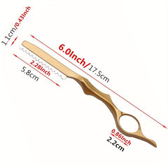 Golden Thinning Razors With Blade Professional Barber Hair Cutter