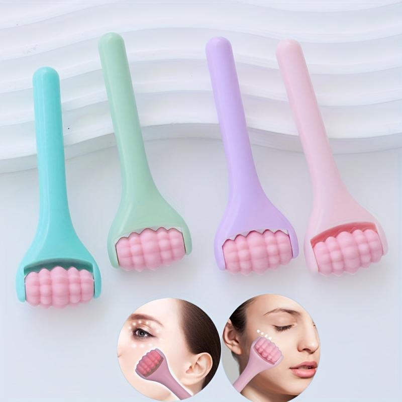 Silicone Eye Massage Roller Facial Tool Skin Care Soothing Manual Massager