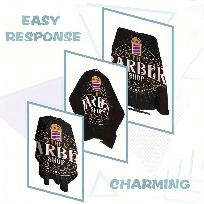 Waterproof Hair Cutting Cape with Adjustable Closure - Salon and Barber Haircuts