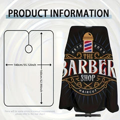 Waterproof Hair Cutting Cape with Adjustable Closure - Salon and Barber Haircuts