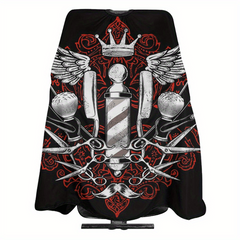 Waterproof Hair Cutting Cape with Adjustable Closure - Salon and Barber Haircuts