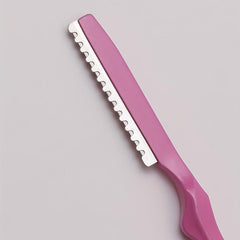 1Pcs Pink Thinning Razors With Blade Professional Barber Razor Blades