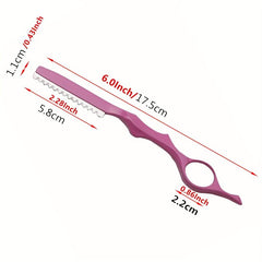 1Pcs Pink Thinning Razors With Blade Professional Barber Razor Blades