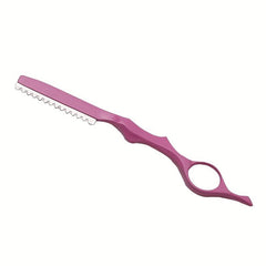1Pcs Pink Thinning Razors With Blade Professional Barber Razor Blades