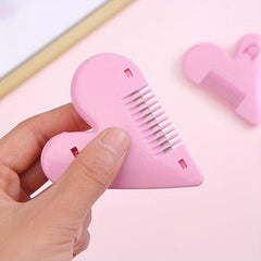 Portable Peach Heart Hair Clipper with Thinning Comb