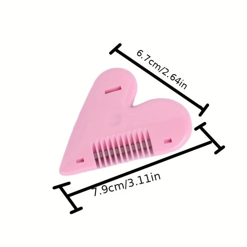 Portable Peach Heart Hair Clipper with Thinning Comb