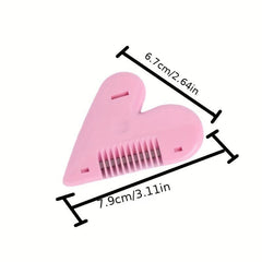 Portable Peach Heart Hair Clipper with Thinning Comb
