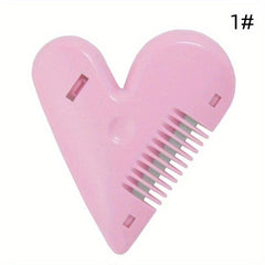 Portable Peach Heart Hair Clipper with Thinning Comb