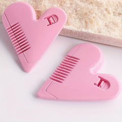 Portable Peach Heart Hair Clipper with Thinning Comb