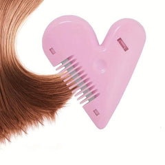Portable Peach Heart Hair Clipper with Thinning Comb