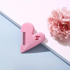 Portable Peach Heart Hair Clipper with Thinning Comb