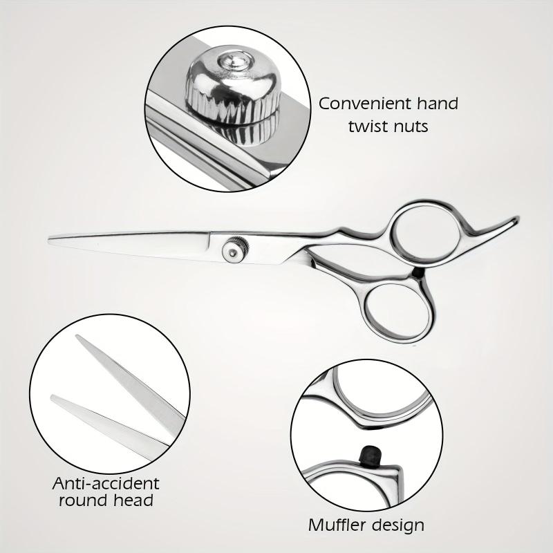 Hair Cutting Scissors Set 10 Pcs Stainless Steel Professional Thinning Shears