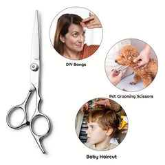 Hair Cutting Scissors Set 10 Pcs Stainless Steel Professional Thinning Shears