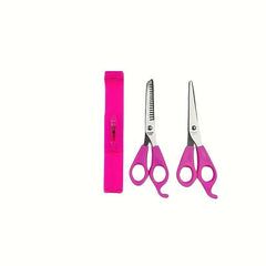 6pcs Hair Cutting Tool Set Scissors Thinning Shears Level Ruler For Bangs