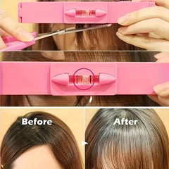 6pcs Hair Cutting Tool Set Scissors Thinning Shears Level Ruler For Bangs