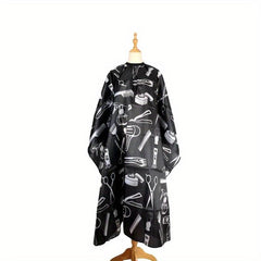 Waterproof Hair Cutting Cape with Neck Duster Brush - Professional Salon Apron