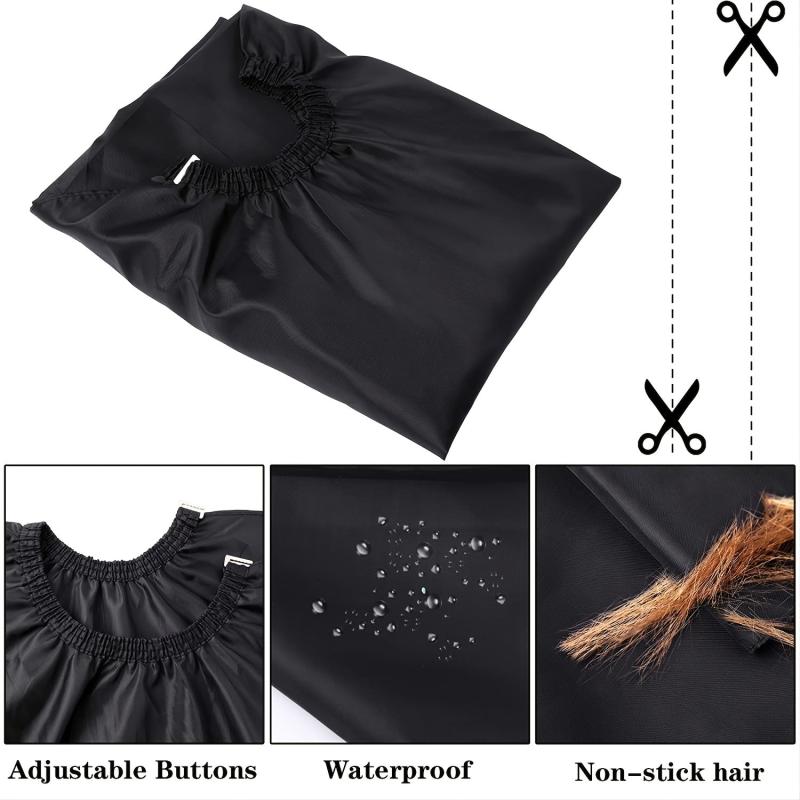 Pro Hair Cutting Cape w/ Neck Duster Brush Salon Barber Cape