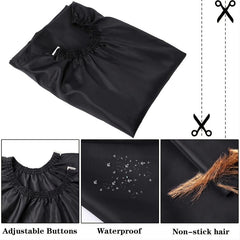 Pro Hair Cutting Cape w/ Neck Duster Brush Salon Barber Cape