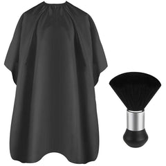 Pro Hair Cutting Cape w/ Neck Duster Brush Salon Barber Cape