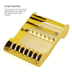 Pro Barber Scissors Organizer Hair Cutting Shears Holder Rack