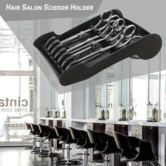 Pro Barber Scissors Organizer Hair Cutting Shears Holder Rack