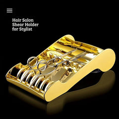 Pro Barber Scissors Organizer Hair Cutting Shears Holder Rack