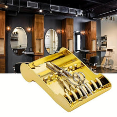 Pro Barber Scissors Organizer Hair Cutting Shears Holder Rack