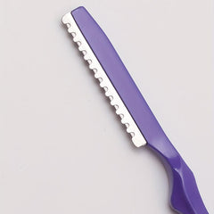 1Pcs Purple Thinning Razors With Blade Professional Salon Barber Razor Blades