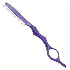 1Pcs Purple Thinning Razors With Blade Professional Salon Barber Razor Blades