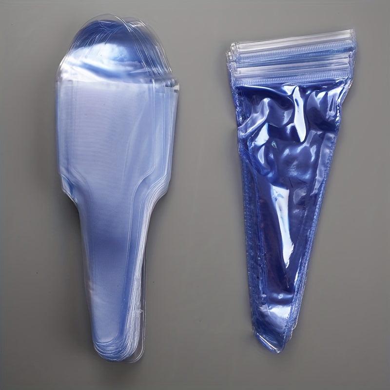 10pcs Hair Cutting Scissors Bag PVC Disposable Waterproof Protective Bag
