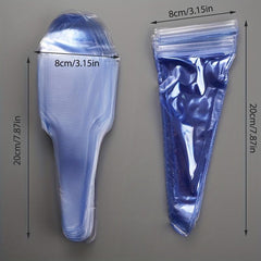 10pcs Hair Cutting Scissors Bag PVC Disposable Waterproof Protective Bag
