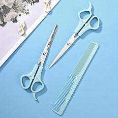 Professional Hair Cutting Scissors Kit with Thinning Shears and Comb