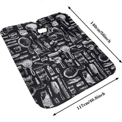2pcs Hair Cutting Cape & Neck Duster Brush Set - Salon Barber Apron Accessories