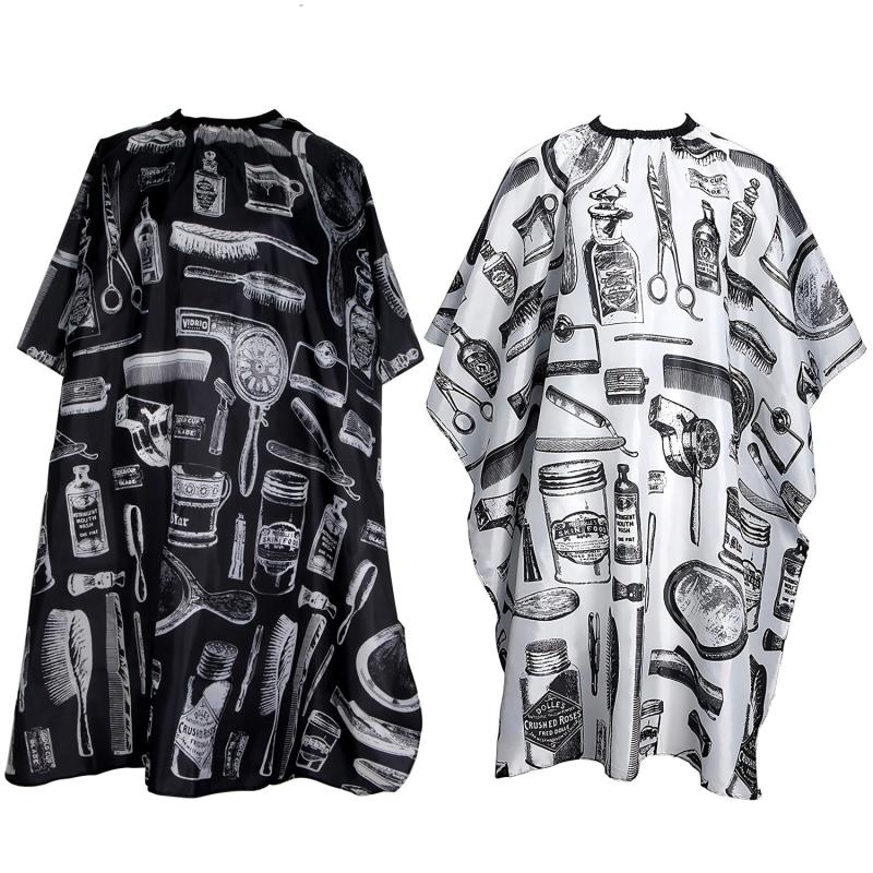 2pcs Hair Cutting Cape & Neck Duster Brush Set - Salon Barber Apron Accessories
