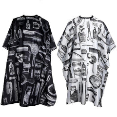 2pcs Hair Cutting Cape & Neck Duster Brush Set - Salon Barber Apron Accessories