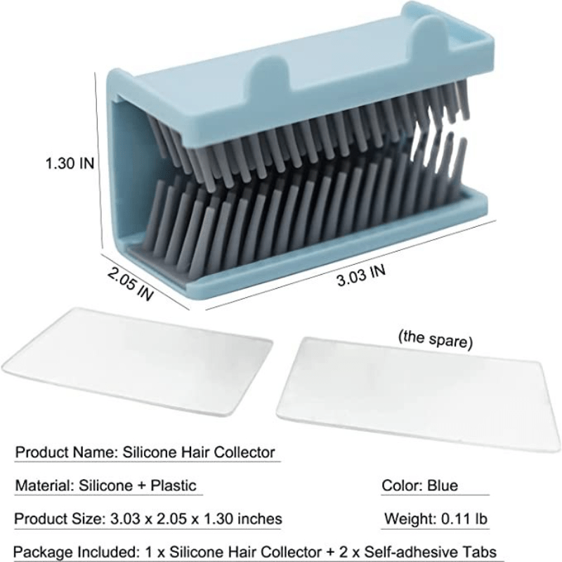 Silicone Wall Hair Catcher for Shower - Hair Trap - Easy to Install