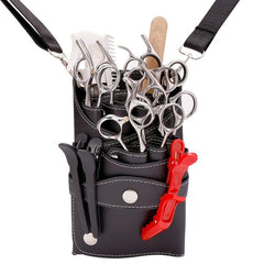 Hair Scissors Pouch Hairdresser Purse Scissors Bag Tool Waterproof PU Leather
