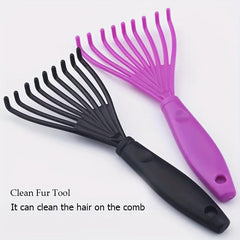 Comb Cleaner Air Cushion Plastic Hair Brush Rake Small Claw Comb Cleaner