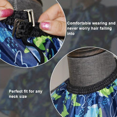 Hair Cutting Salon Styling Cape Set with Neck Duster Brush and Comb