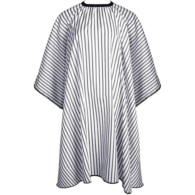 Waterproof Barber Cape Stripe Snap Closure Hair Cutting Salon Cape