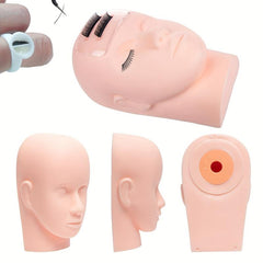 Eyelash Extension Kit with Mannequin & False Lashes